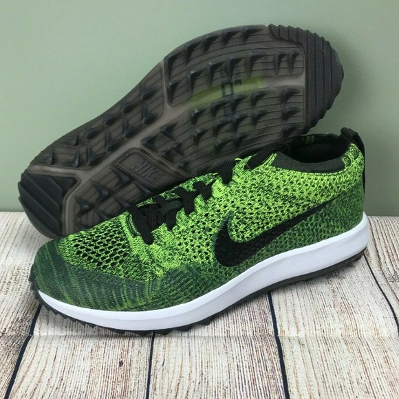 nike men's flyknit racer spikeless golf shoes